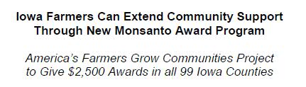 Monsanto Grant Verbage