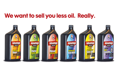 less oil