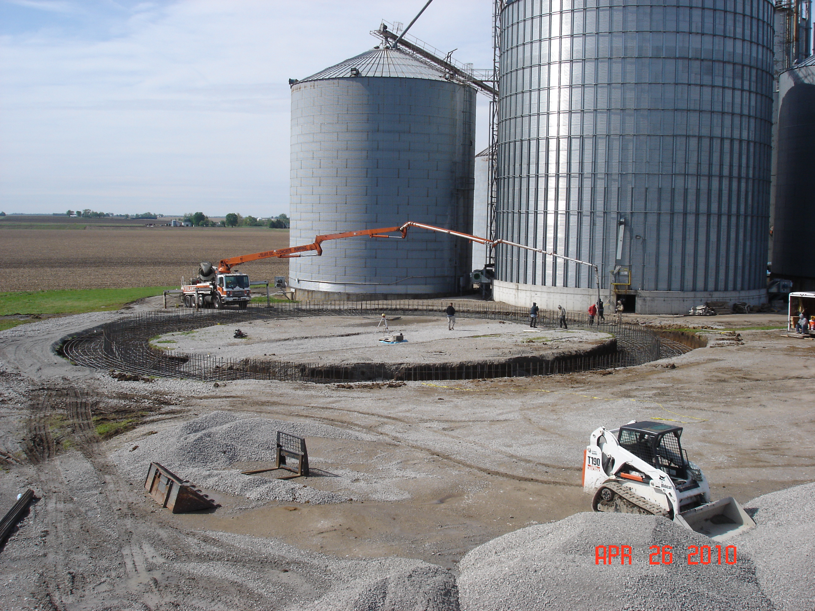 Johston Siding's bin base